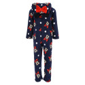 Pijama Dormilón Manga Larga Minnie Mouse Lazo Azul Marino Niña