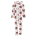 Pijama Dormilón Manga Larga Minnie Mouse Lazo Blanco Niña
