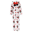 Pijama Dormilón Manga Larga Minnie Mouse Lazo Blanco Niña
