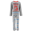 Pijama Manga Larga Jurassic World Team Up Gris Niño