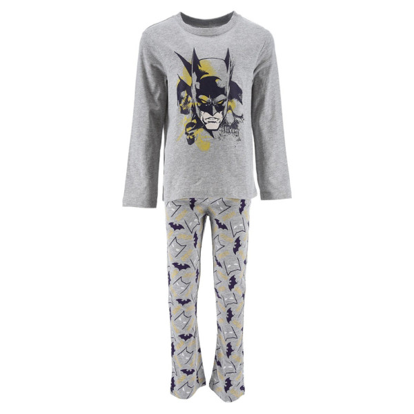 Pijama Manga Larga Batman Signal Gris Niño