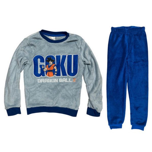 Pijama Manga Larga Coralina Dragon Ball Goku Azul Niño