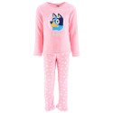 Pijama Manga Larga Coralina Bluey Lunares Rosa Niña