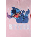 Pijama Manga Larga Coralina Stitch Happy Rosa Mujer