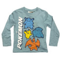 Pijama Manga Corta Pokémon Characters Azul y Gris Niño