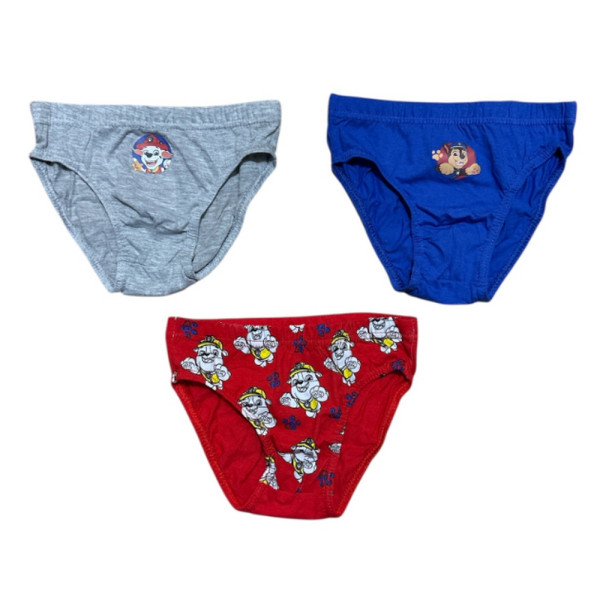 Pack Tres Slips Patrulla Canina Varios Colores Niño