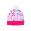 Gorro con Pompón Stitch Angry Fucsia Niña