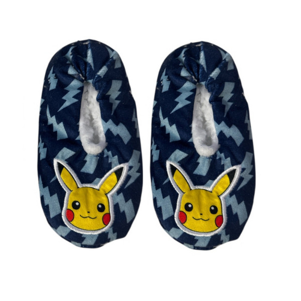 Pantuflas Pokémon Rayos Azul Marino Niño