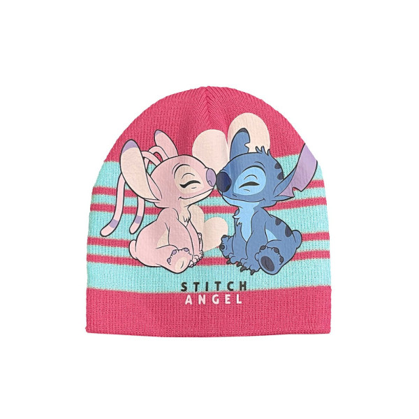 Gorro a Rayas Stitch Angel Rosa Niña