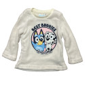 Pijama Manga Larga Coralina Bluey Best Buddies Blanco y Rosa Niña