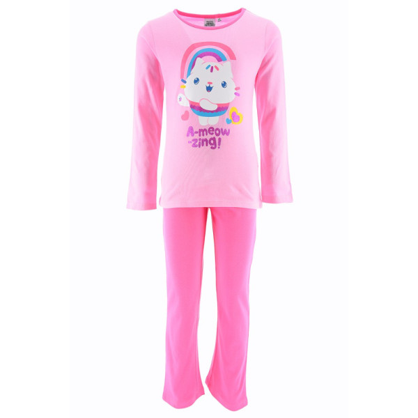 Pijama Manga Larga La Casa de Muñecas de Gabby A-meow-zing! Rosa Niña