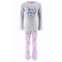 Pijama Manga Larga Stitch Heart Smile Lila Niña