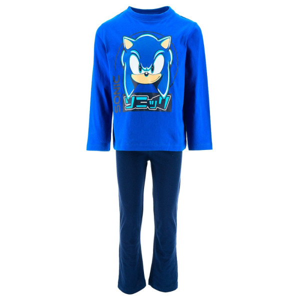 Pijama Manga Larga Sonic Run Azul Niño