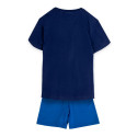 Pijama Manga Corta Sonic Azul Marino y Azul Niño
