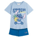 Pijama Manga Corta Stitch Summer Vibes Azul Niño