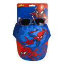 Set Gorra y Gafas Spiderman Wall Azul y Rojo Niño