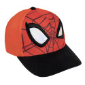 Gorra Spiderman Face Roja y Negra Niño