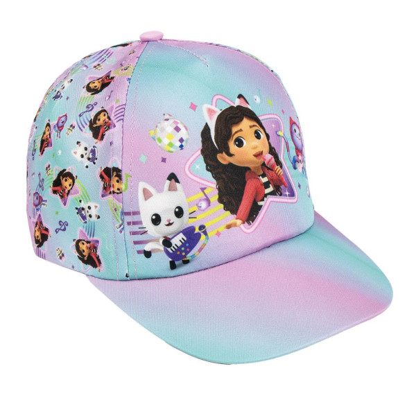 Gorra La Casa de Muñecas de Gabby Lila y Turquesa Degradada Niña