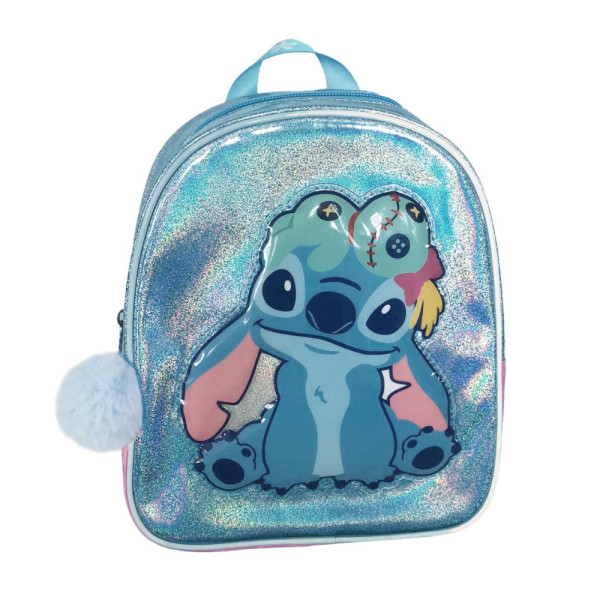 Mochila Infantil Tiempo Libre Stitch Purpurina