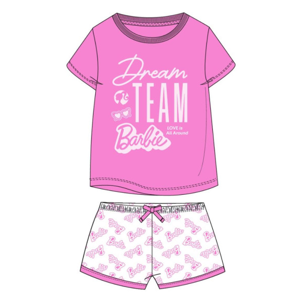 Pijama Manga Corta Barbie Dream Team Niña