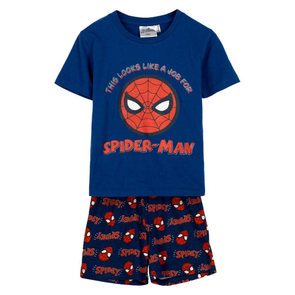 Pijama Manga Corta Spiderman This Looks Like a Job For Azul Niño