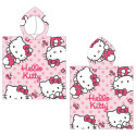 Poncho de Microfibra Hello Kitty Rosa