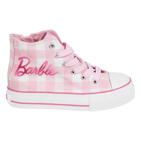 Zapatillas Altas de Loneta con Suela TPR Barbie Rosa