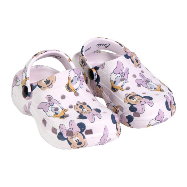 Zuecos Clogs Premium Minnie Mouse y Daisy Rosa Niña