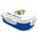 Sandwichera Compartimentos con Tenedor Real Madrid Blanco y Azul