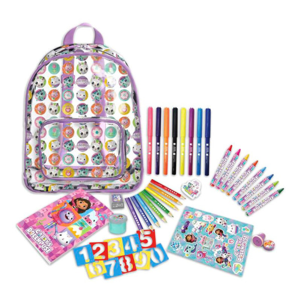 Mochila con Set de Actividades La Casa de Muñecas de Gabby 42 Piezas