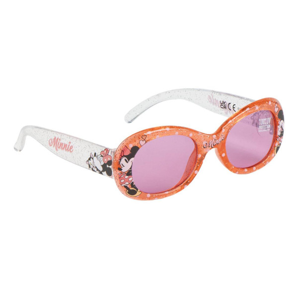 Gafas de Sol Minnie Mouse Naranja con Brillantina Niña