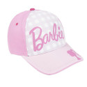 Gorra Barbie a Cuadros Rosa Niña