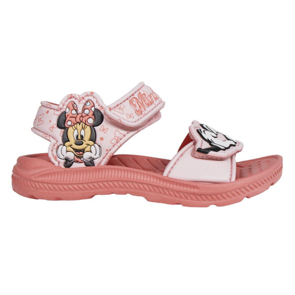 Sandalias Playa Eva Minnie Mouse Naranja Lazos Niña