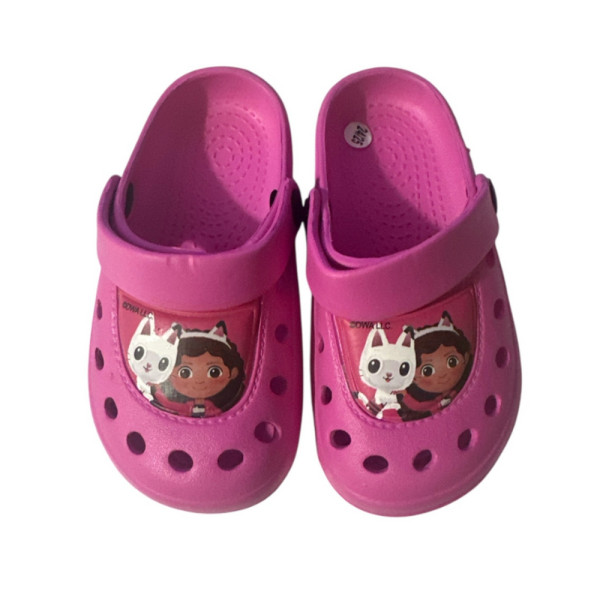 Zuecos Clogs La Casa de Muñecas de Gabby Cats Fucsia Niña