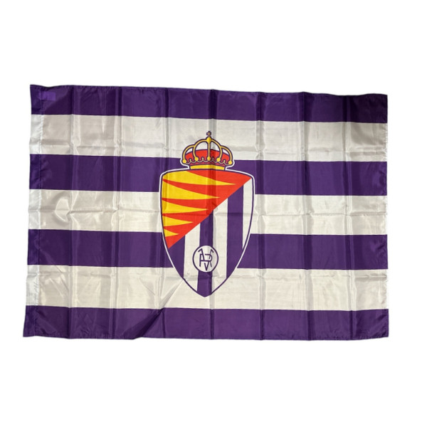 Bandera Real Valladolid CF Franjas Horizontales 150x100 CM