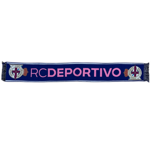 Bufanda Deportivo de La Coruña Letras Rosas