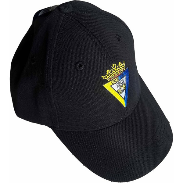 Gorra Cádiz CF Negro Escudo Fan Hombre