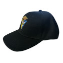 Gorra Cádiz CF Negro Visera Plana Hombre