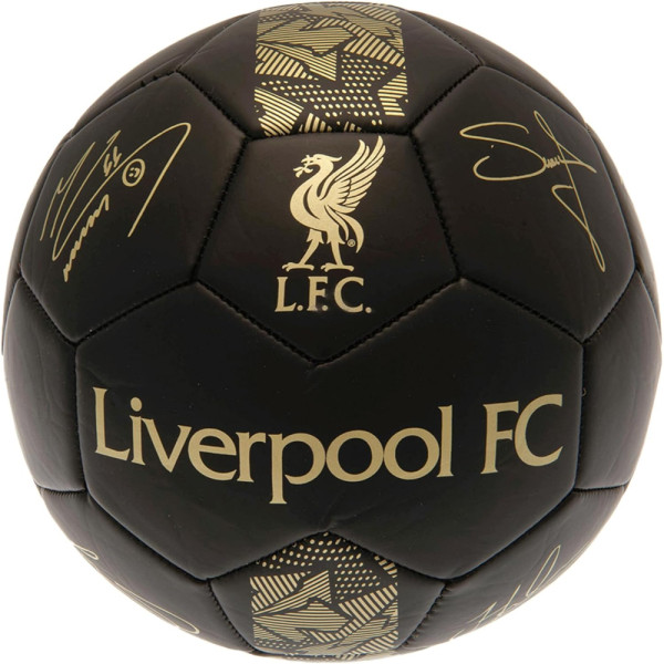 Balón Liverpool FC Grande Negro Firmas