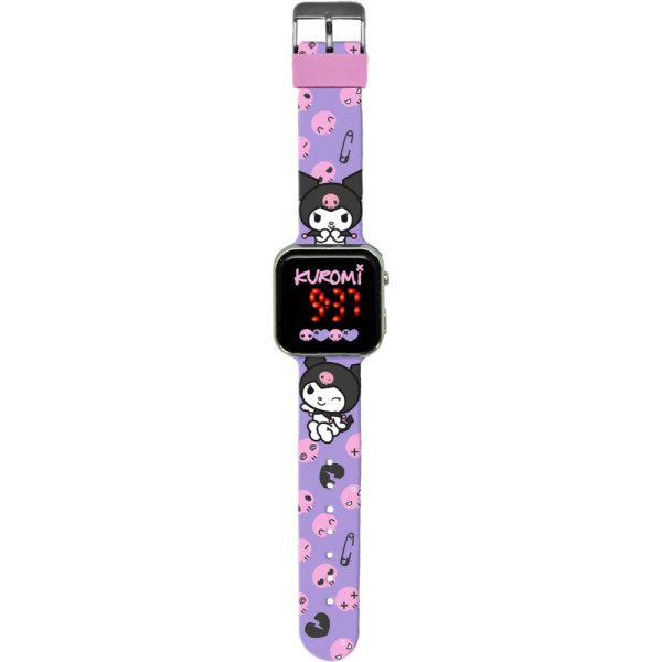 Reloj de Pulsera Led Kuromi Morado Niña