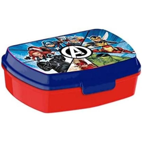Sandwichera Avengers Force Azul y Rojo