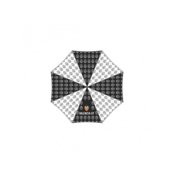 Paraguas Cadete Valencia CF Blanco y Negro