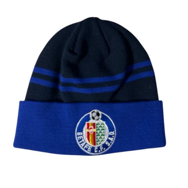 Gorro Getafe CF Negro y Azul Rayas Adulto