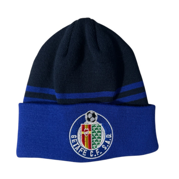 Gorro Getafe CF Negro y Azul Rayas Junior