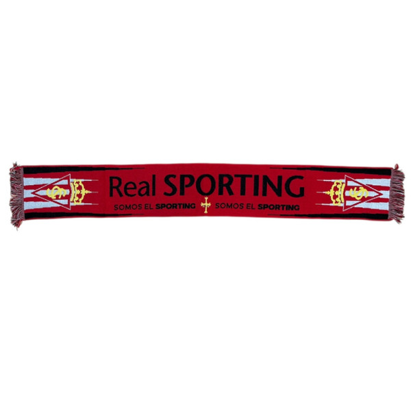 Bufanda Real Sporting de Gijón Cruz Roja