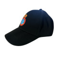 Gorra RCD Espanyol Negra Escudo Bordado Adulto