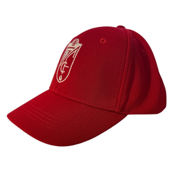 Gorra Granada CF Roja Escudo Bordado Junior