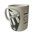 Taza de Cerámica CD Castellón Blanco y Negro 250 ML