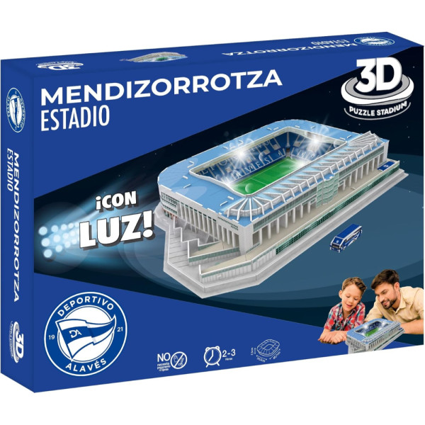 Puzzle 3D Deportivo Alavés Mendizorrotza con Luz