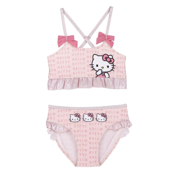 Bañador Bikini Hello Kitty Rosa Letters Rosa Niña